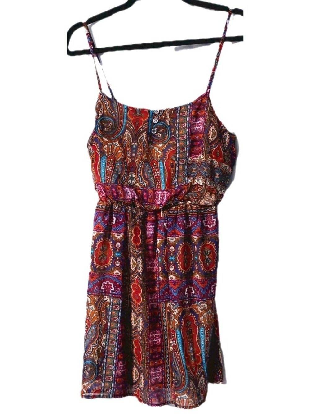Love Reign Womens Size Small Sleeveless Tank Dress Length 34" Elastic Waist